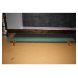 Balance Beam w/carpet on beam-wooden