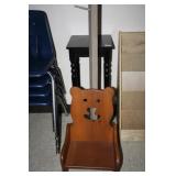 Wooden Plant Table, Bear Rocking Chair; Coat rack