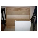 Wooden Book rack and small Dry erase/Chalk easel