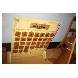 Tabletop wooden calendars (2) with months.days