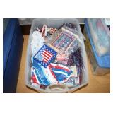 4th of July Décor/Summer Décor 3 Tubs; umbrella