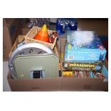 Puzzles, Clocks, Crayons, Blocks, various toys etc