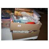 Kitchen items, table setting, mirrors, dress up do