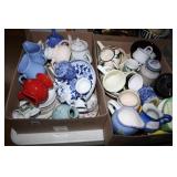 Ceramic pitchers, mugs,Mortat/Pestle etc3 Boxes