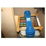 Wooden Blocks-Pink blocks, abacus, wooden boxes