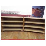 Wood Folding Storage Shelf Unit