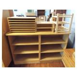 Storage Cabinet, 3 Wood Organizers
