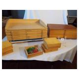 Wood Learning Sets - Shapes, Geography