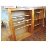 Wood Cabinet with Shelves - matching (2)