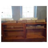 Wood Cabinet with Shelves - matching (2)