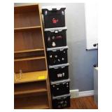 Plastic File Boxes - matching (6)