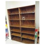 Wood Stacked Shelf Units (2)