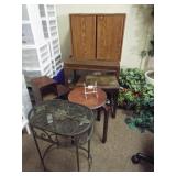 Tables (4), Shelf, Cabinet