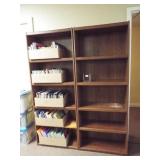 Book Shelves-2 matching units (no contents)