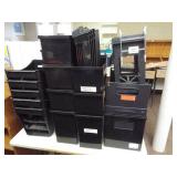 Black Plastic Organizers - Variety (20+)
