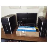 HP CPU Tower (2), Sync Master Monitor 22",