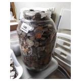 Large Jar of Coins