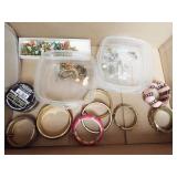 Box of Costume Jewelry, Bracelets, Earrings
