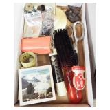 Sewing Supplies, Brush, Matches, Mirror