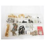 Container of Earrings, Necklaces, Cuffs