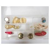 Small Container of Earrings, Necklace