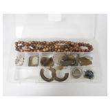 Small Container Earrings, Necklace