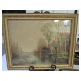 Picture of Pond with House