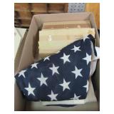 Box of American Flags