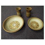 Pottery Plates, Bowls, Cups