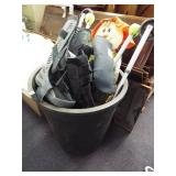 Trash Can of Misc. Medical Equipment