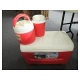 Ice Chest, 2 Water Jugs
