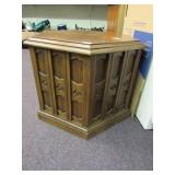 Wood End Table with Storage