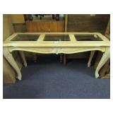 Glass Top Sofa Table