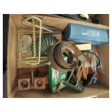 2 Boxes - Candle Holders, Office Supplies