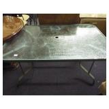Glass Top Patio Table