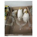 Glass Stemware, Tea Set