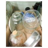 Glass Bowls, Jars