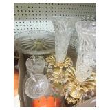 Glass Serving Platters, Vases