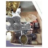 Candles, Platter, Cross