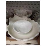 Milk Glass Serving Bowls