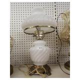 White Glass Lamp