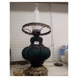 Green Glass Lamp