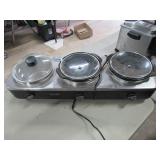 3 Crock Pot Slow Burner Missing 1 Lid