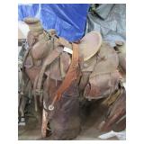 16" Horse Sadle With Chaps, Bags, Etc.