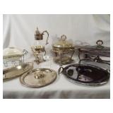 Silverplate, Silver Tone Serving Pieces (8)