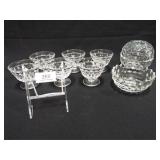 Fostoria Dessert Cups, Homco Fairy Lamp