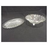 Fostoria 12" Platter, 10" Bowl