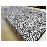 Zebra Print Cover, 100" x 86"