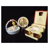 Doulton Bunnykins Plate Set, Candy Dish,