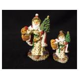 International Santa Claus Figures, in box (2)